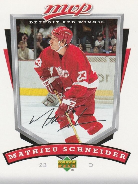 Mathieu Schneider Hockey Card Collection - Picture 2 of 3